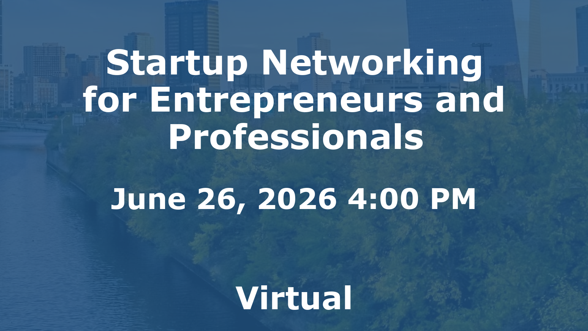 Startup Networking for Entrepreneurs and Professionals event image